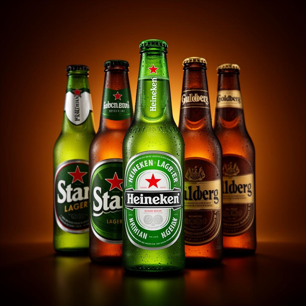 Beer — Lager & Premium bottles at A.S. Yakubu & Sons depot