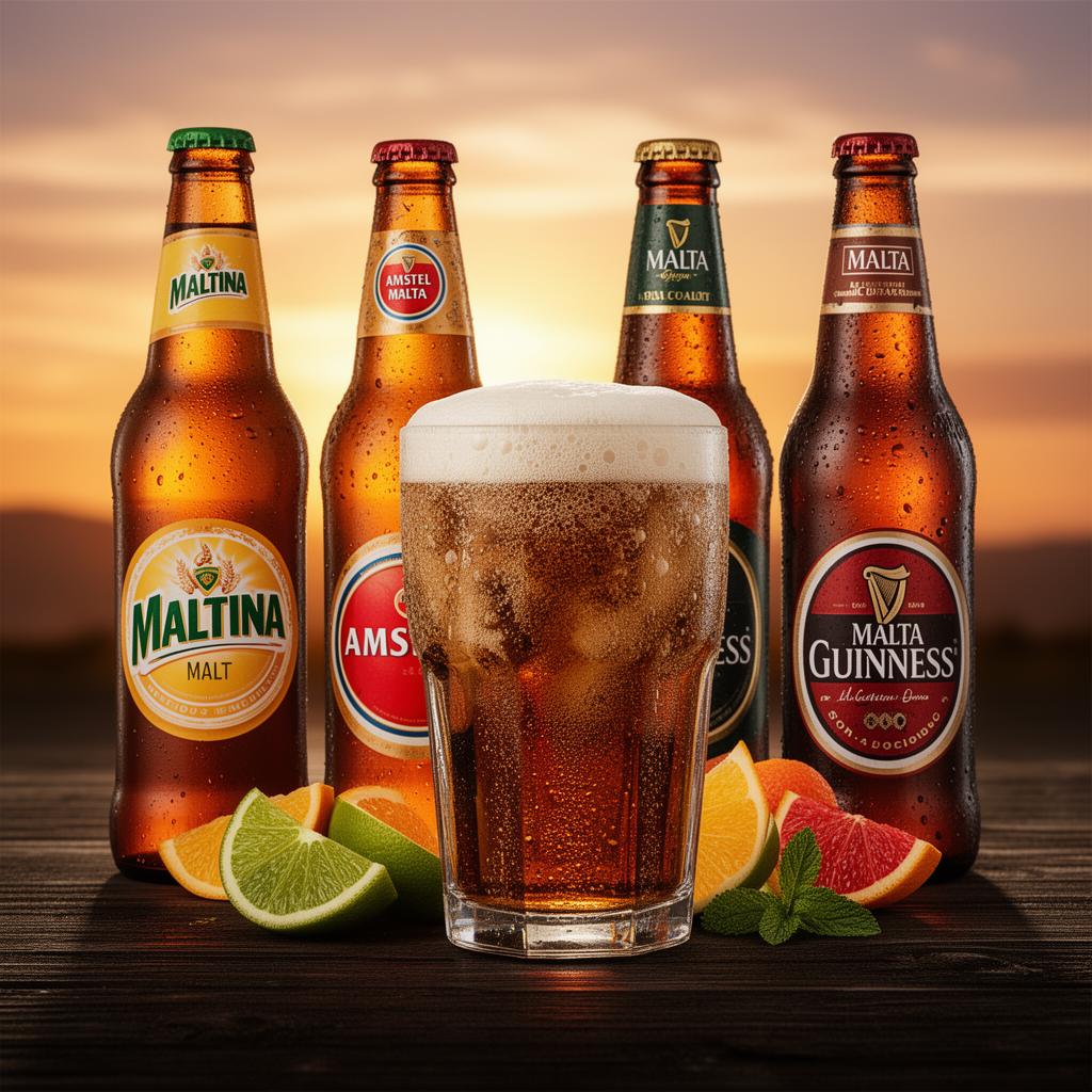 Malt & Non-Alcoholic bottles at A.S. Yakubu & Sons depot